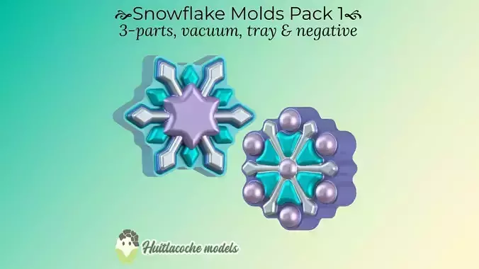 Snowflake Molds Pack 1