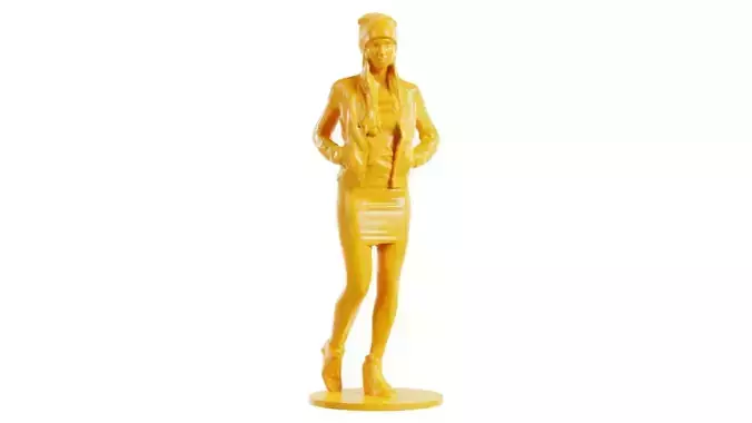 Woman Wearing Elegant Dress