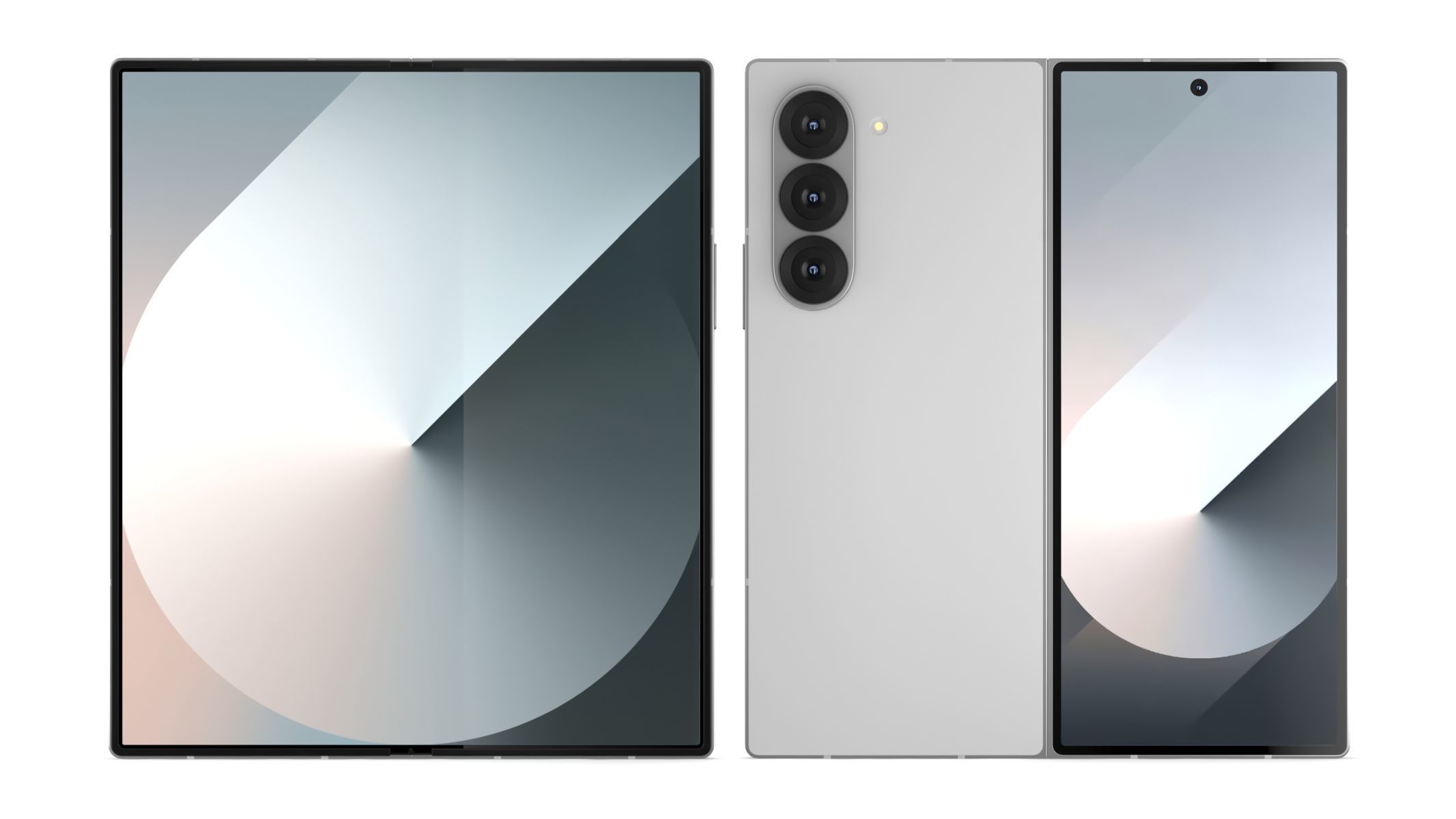 All the colors of the Galaxy Z Fold6 3D model_31