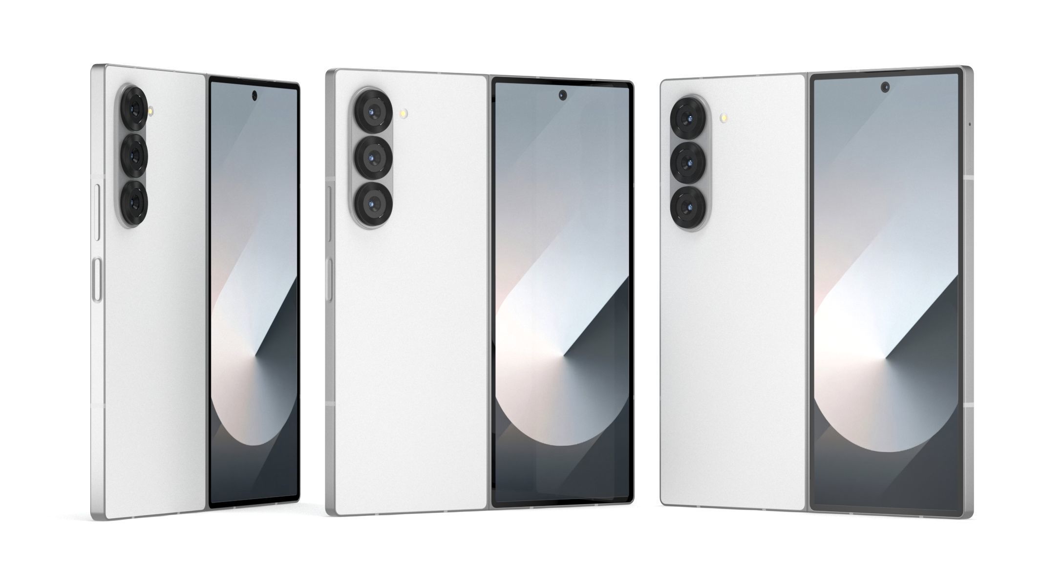 All the colors of the Galaxy Z Fold6 3D model_50