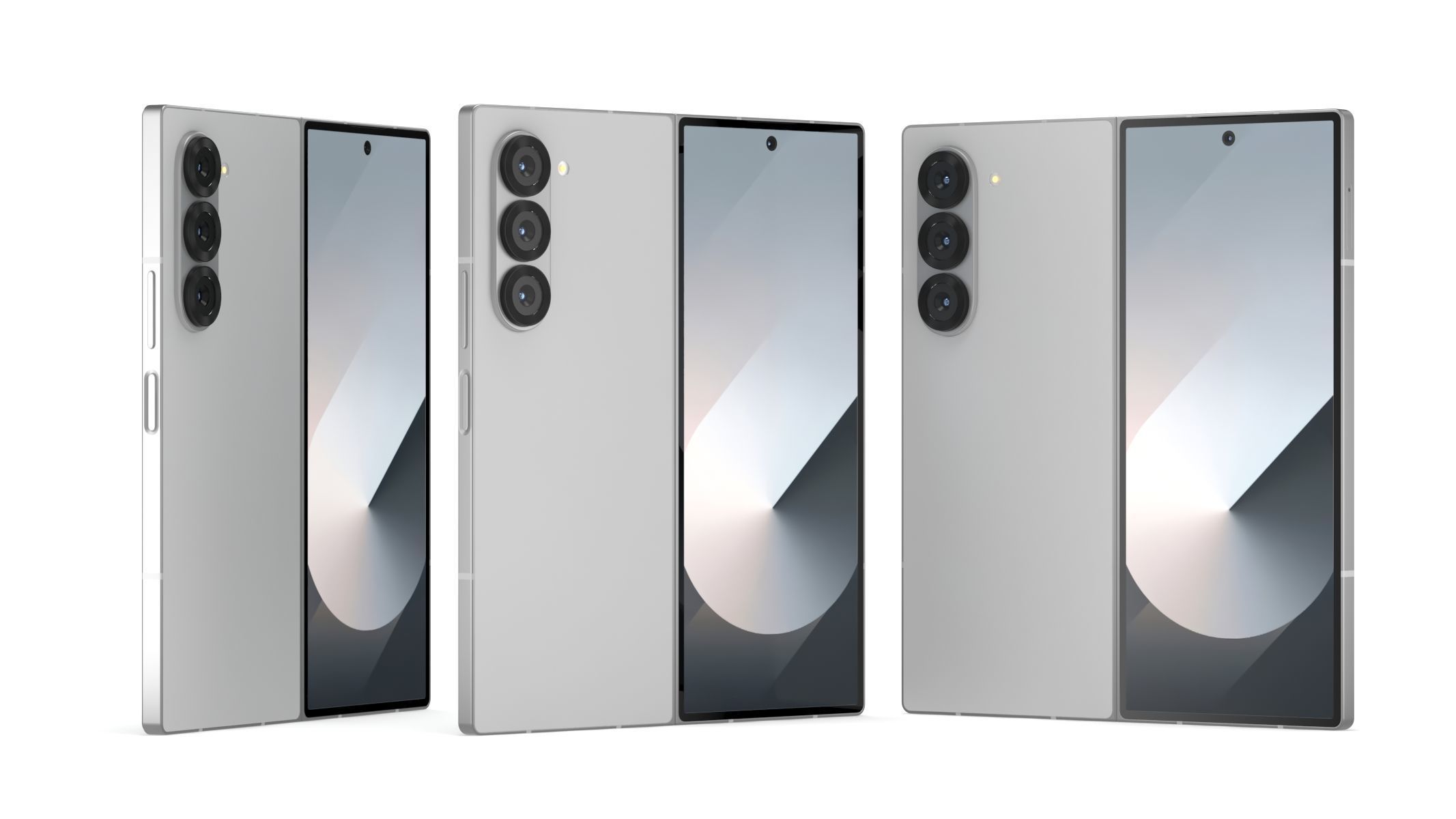 All the colors of the Galaxy Z Fold6 3D model_39