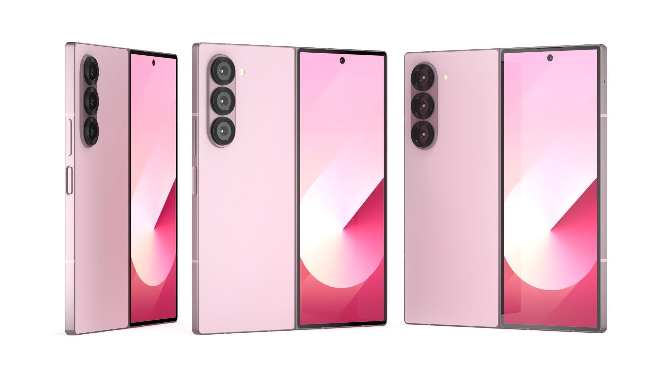 All the colors of the Galaxy Z Fold6 3D model_29