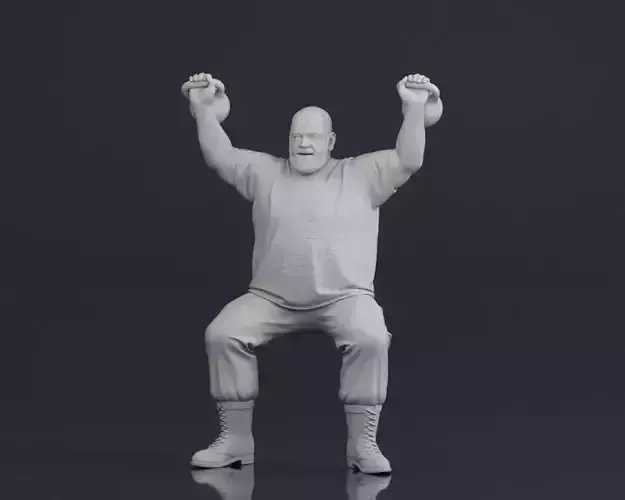 001547 Weightlifter 3D print model