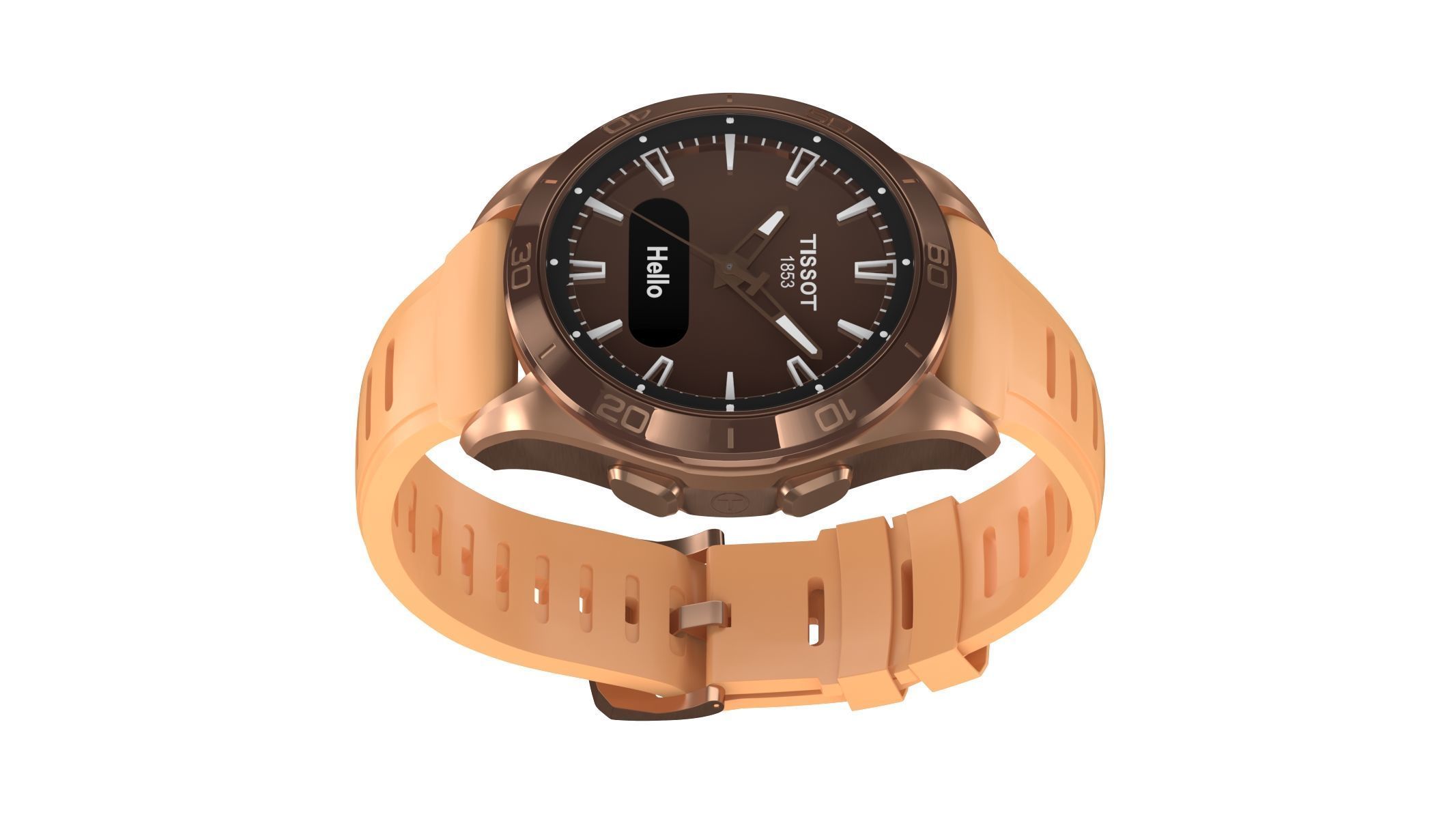 All the colors of the Tissot T-Touch Connect Sport 3D model_8