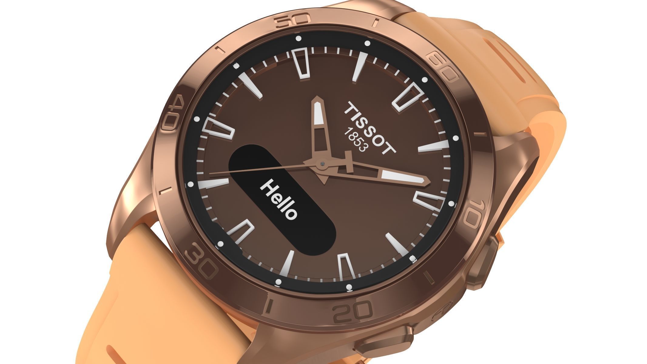 All the colors of the Tissot T-Touch Connect Sport 3D model_4