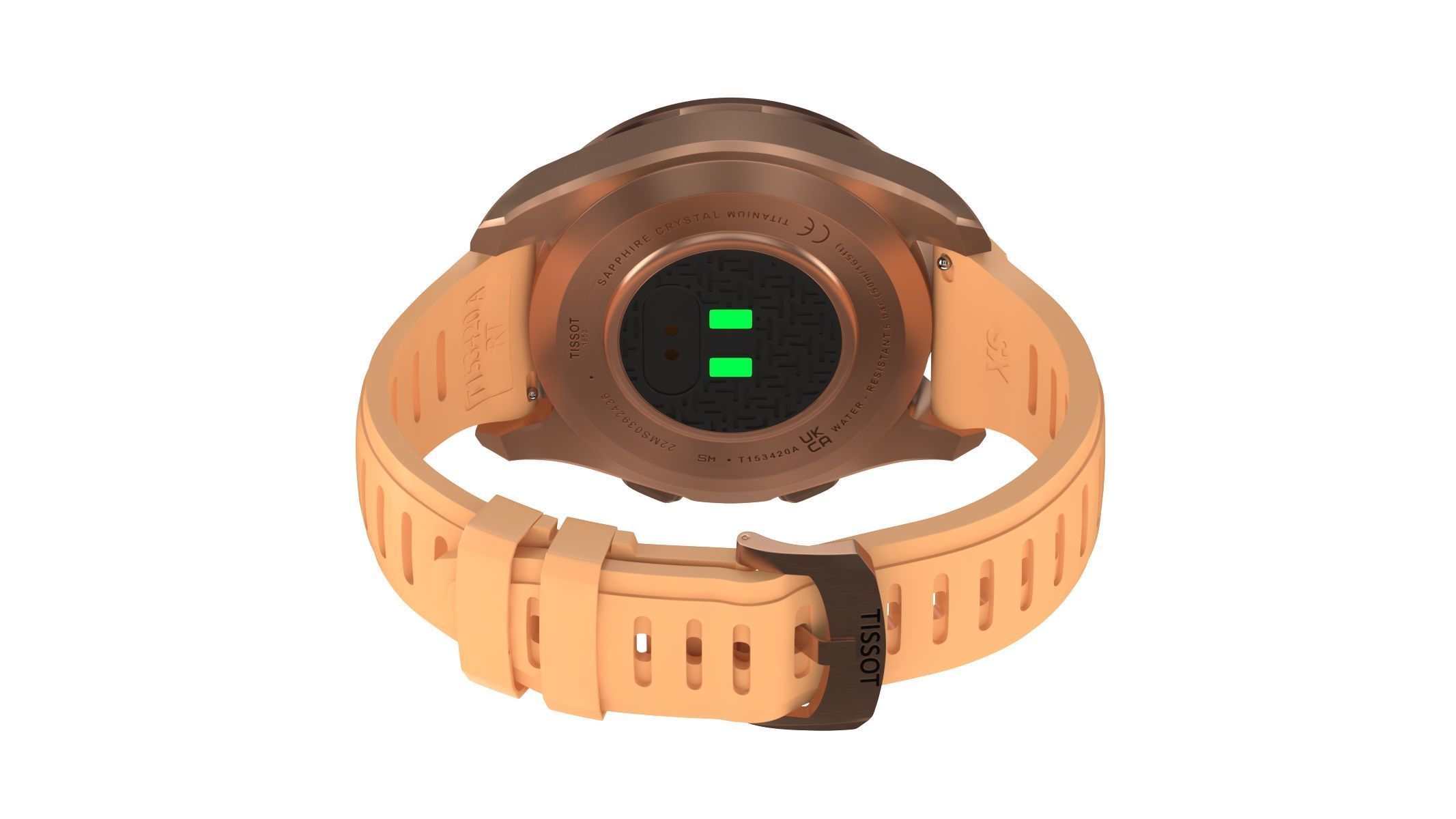 All the colors of the Tissot T-Touch Connect Sport 3D model_9