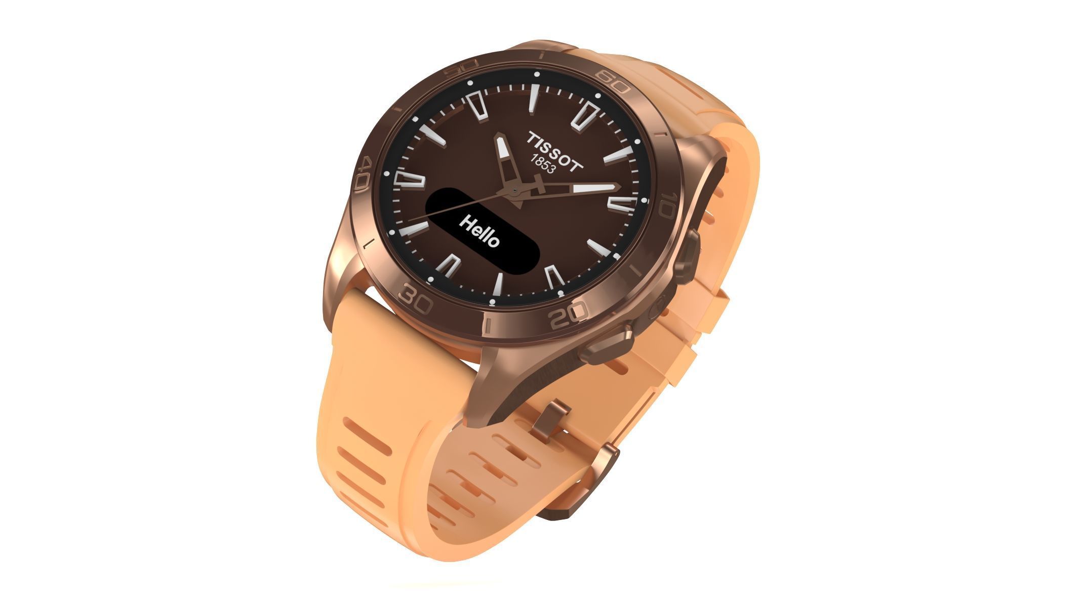 All the colors of the Tissot T-Touch Connect Sport 3D model_2