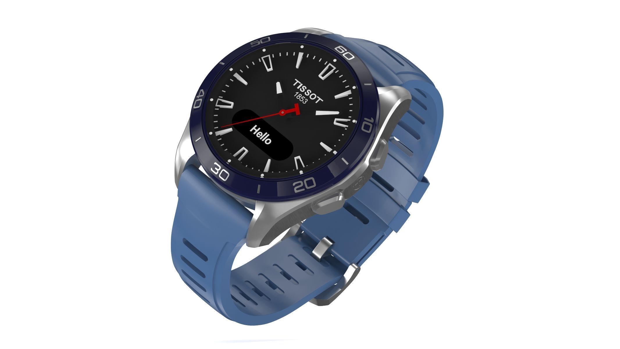 All the colors of the Tissot T-Touch Connect Sport 3D model_12