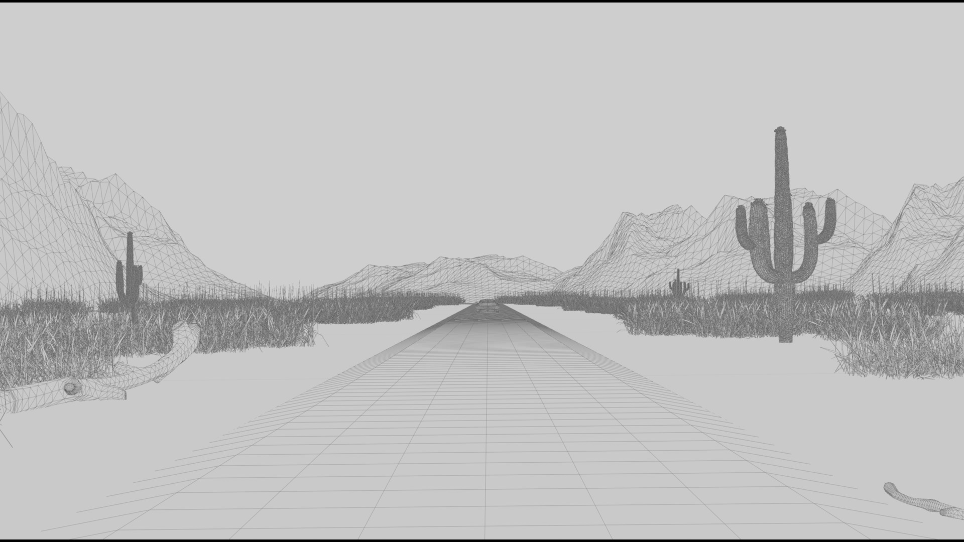 Desert Highway 3D model_11