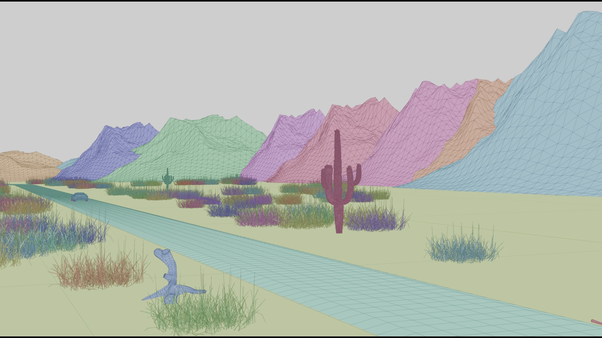 Desert Highway 3D model_17