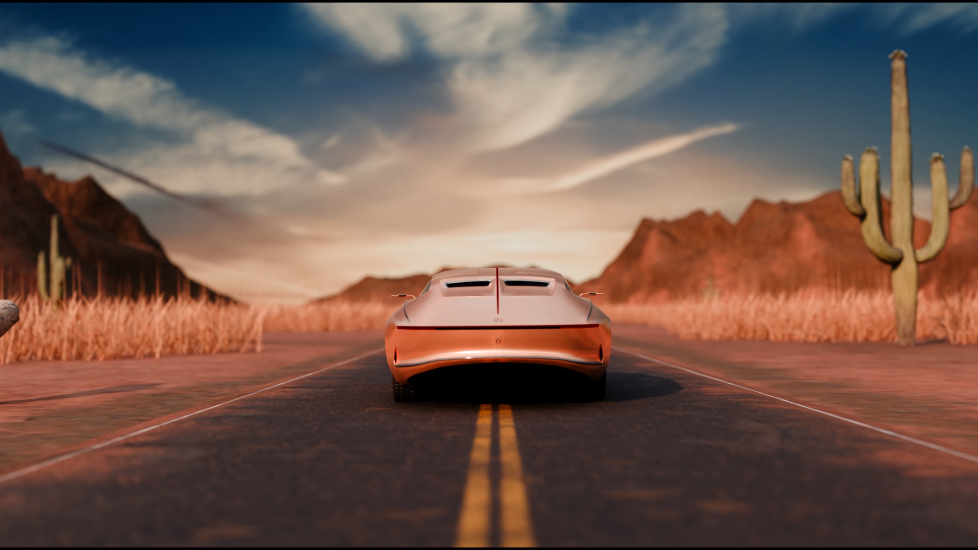 Desert Highway 3D model_13