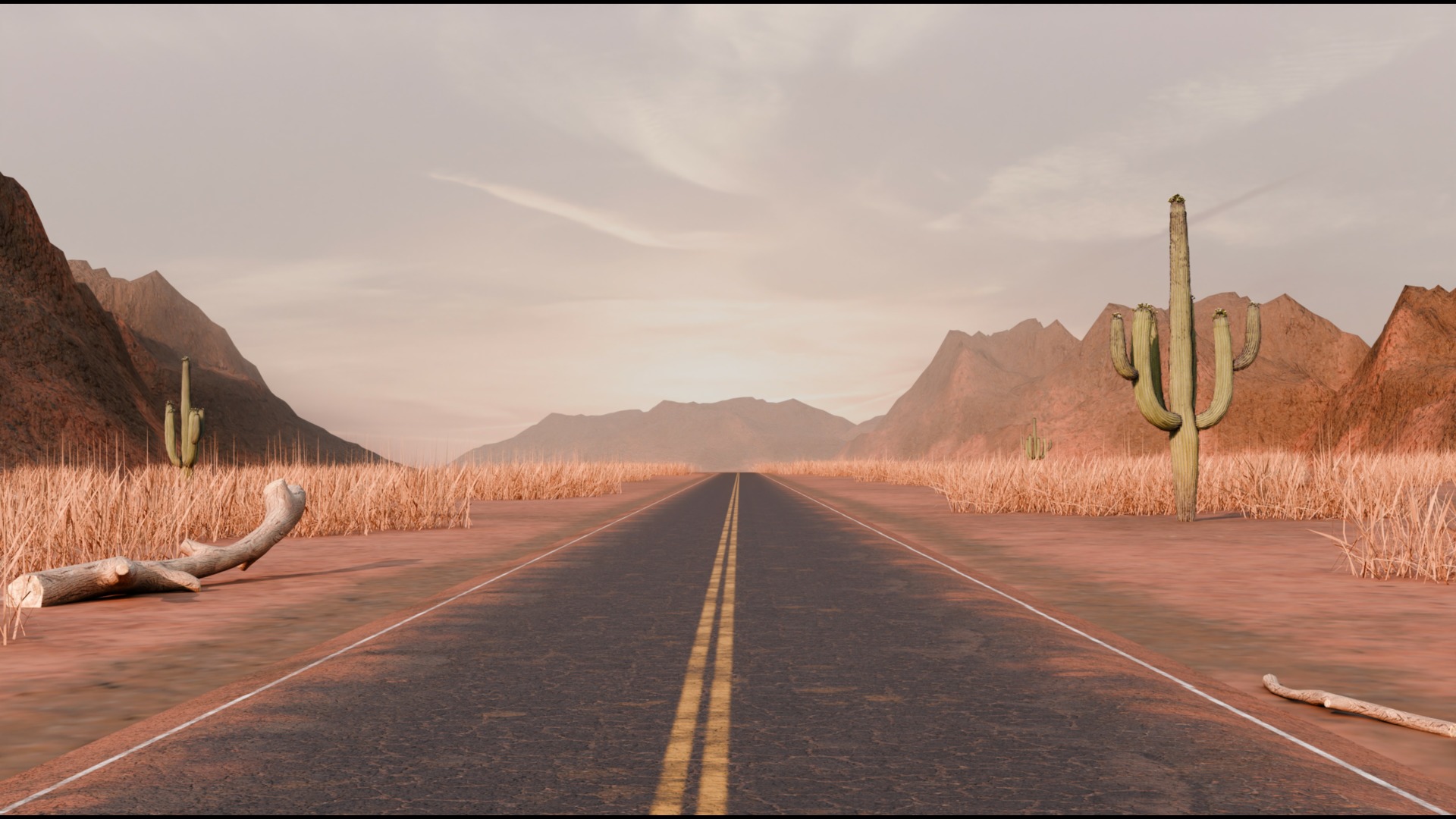 Desert Highway 3D model_15