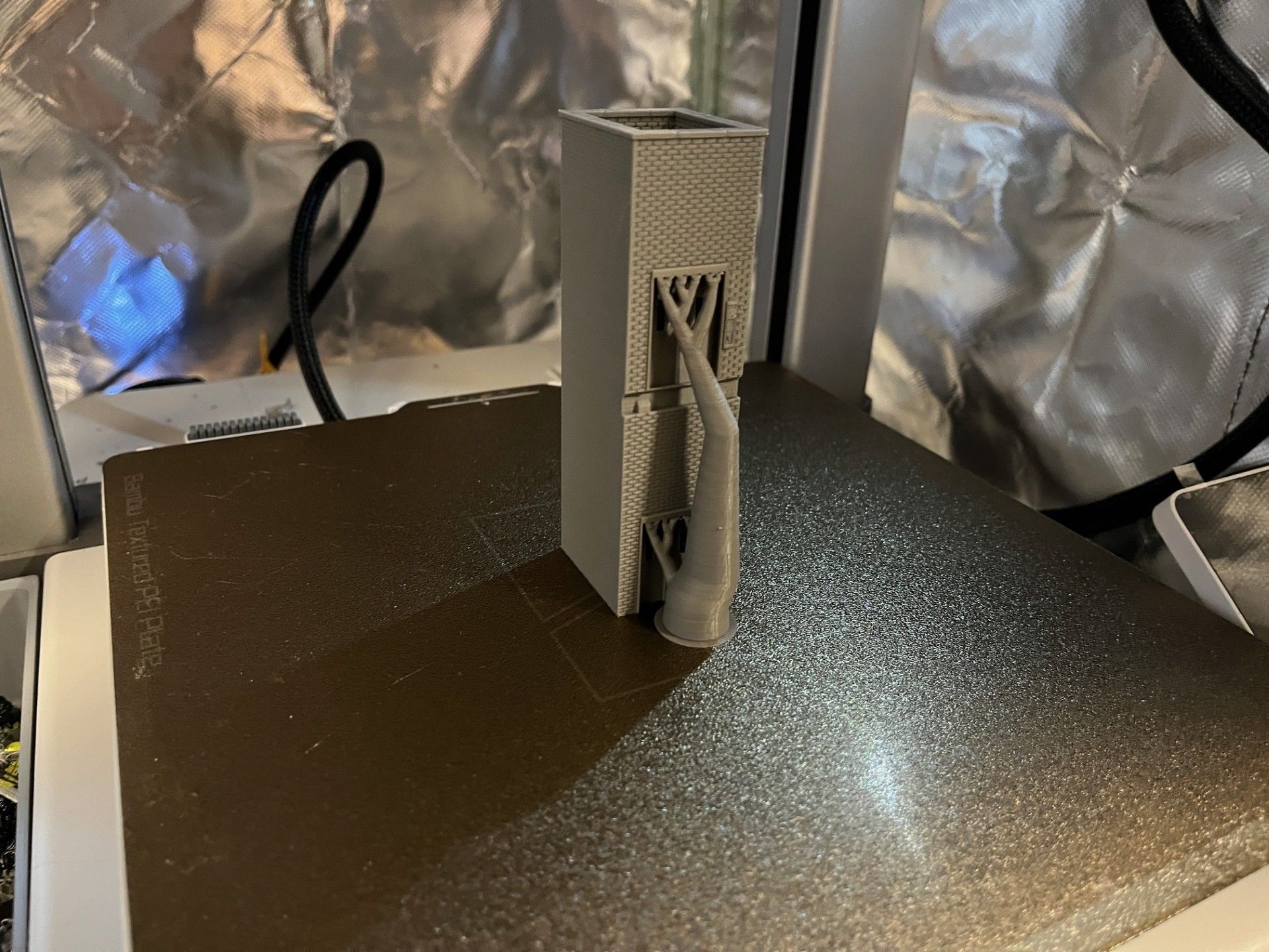 Model Railway Station Platform Footbridge with Lifts Modular 3D print model_29