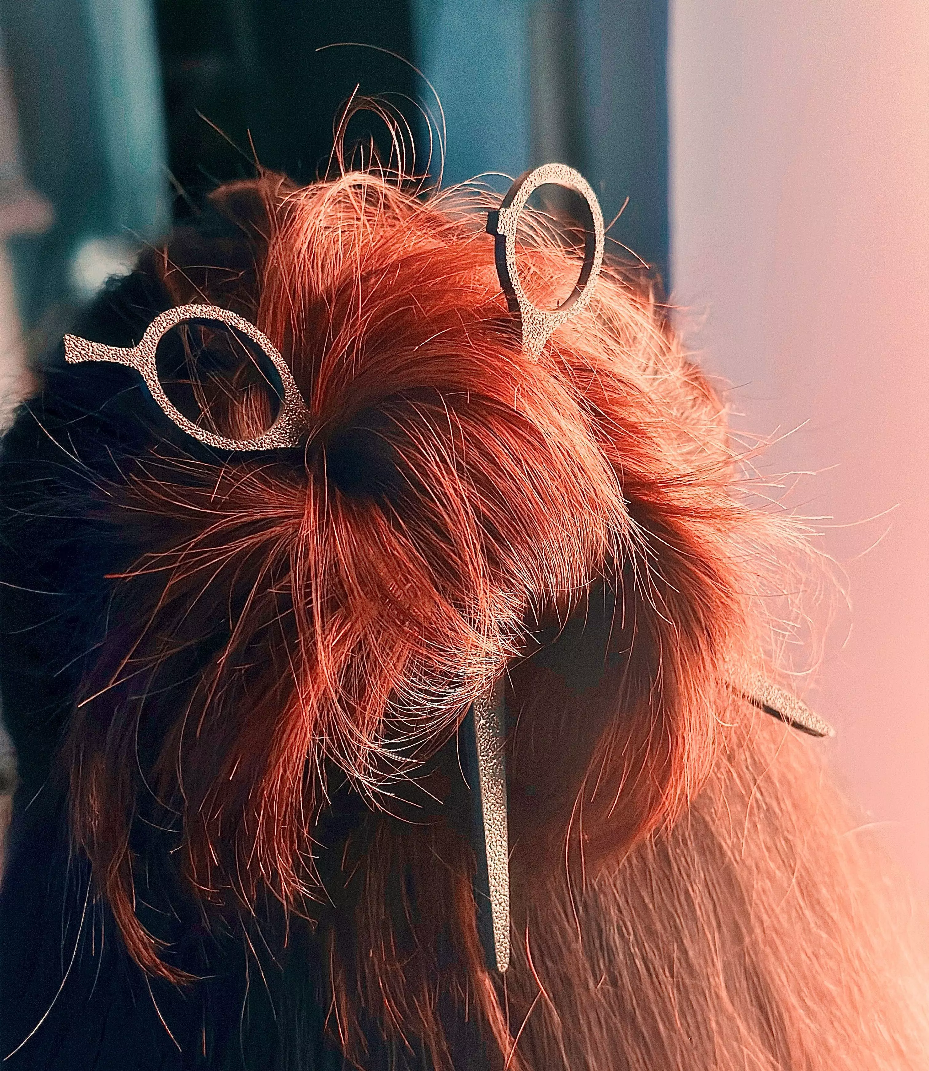 Hair Stylist Scissors Hair Pin set of 2 3D print model_0