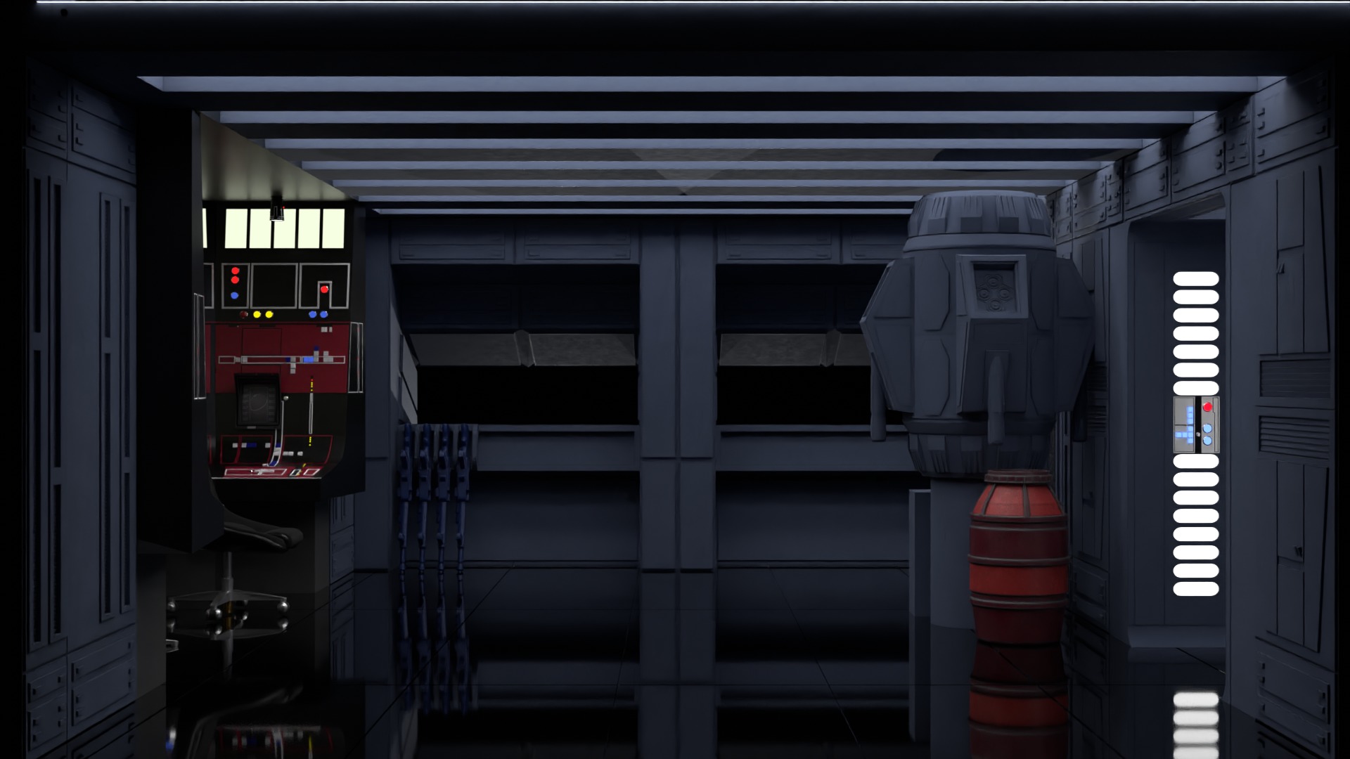 Set 3 - Docking bay Command Office 1-12 scale Blackseries 3D Model Collection_9