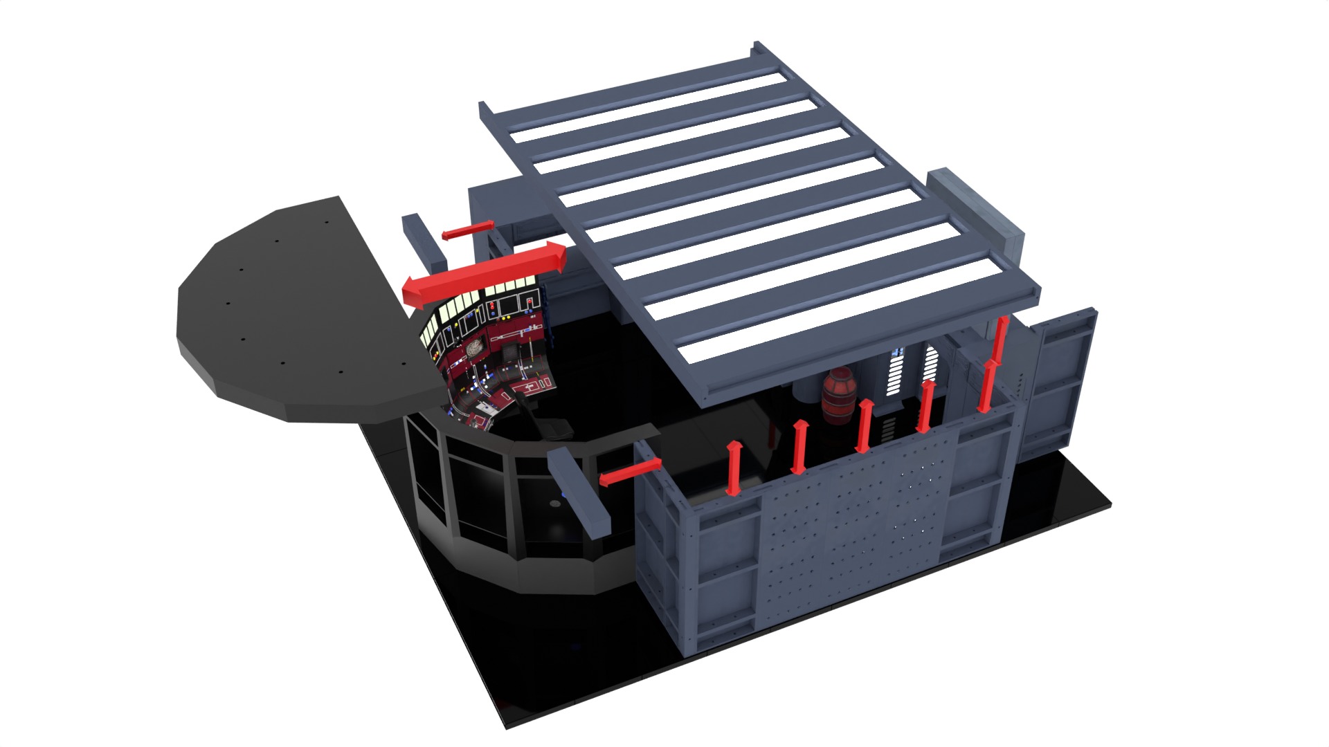 Set 3 - Docking bay Command Office 1-12 scale Blackseries 3D Model Collection_25