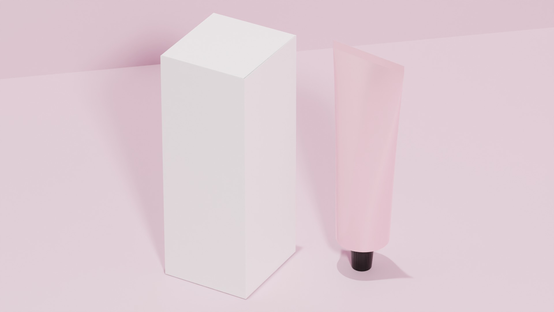 Cosmetic Tube with Paper Box 3D model_2