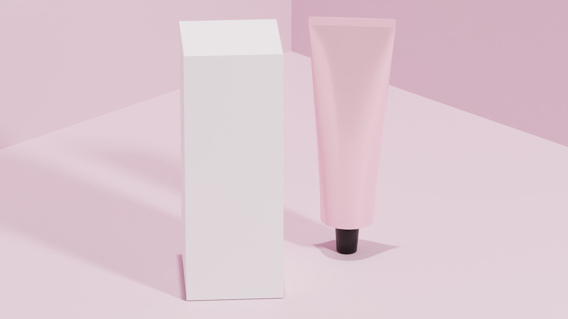 Cosmetic Tube with Paper Box 3D model_1