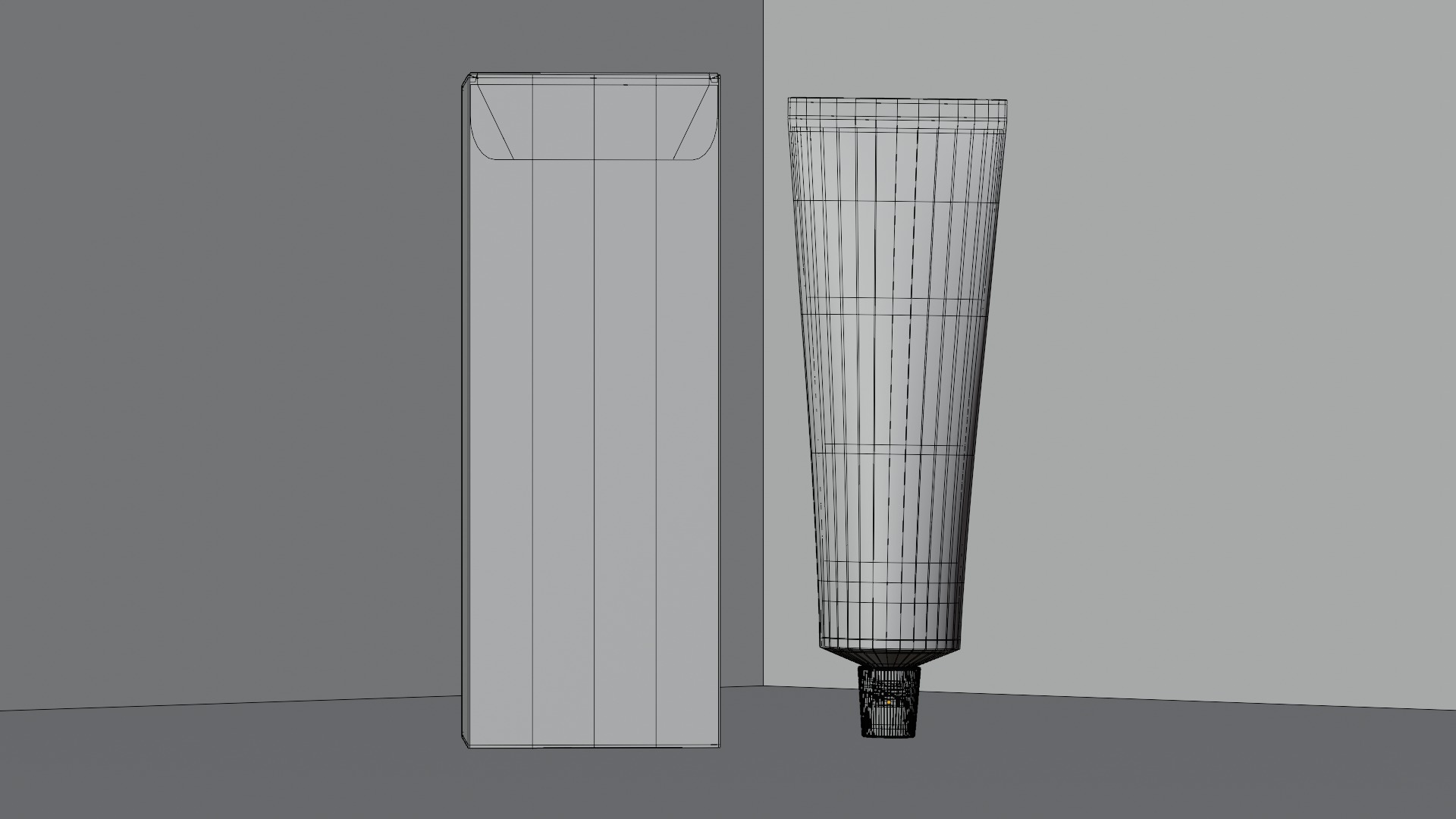 Cosmetic Tube with Paper Box 3D model_5