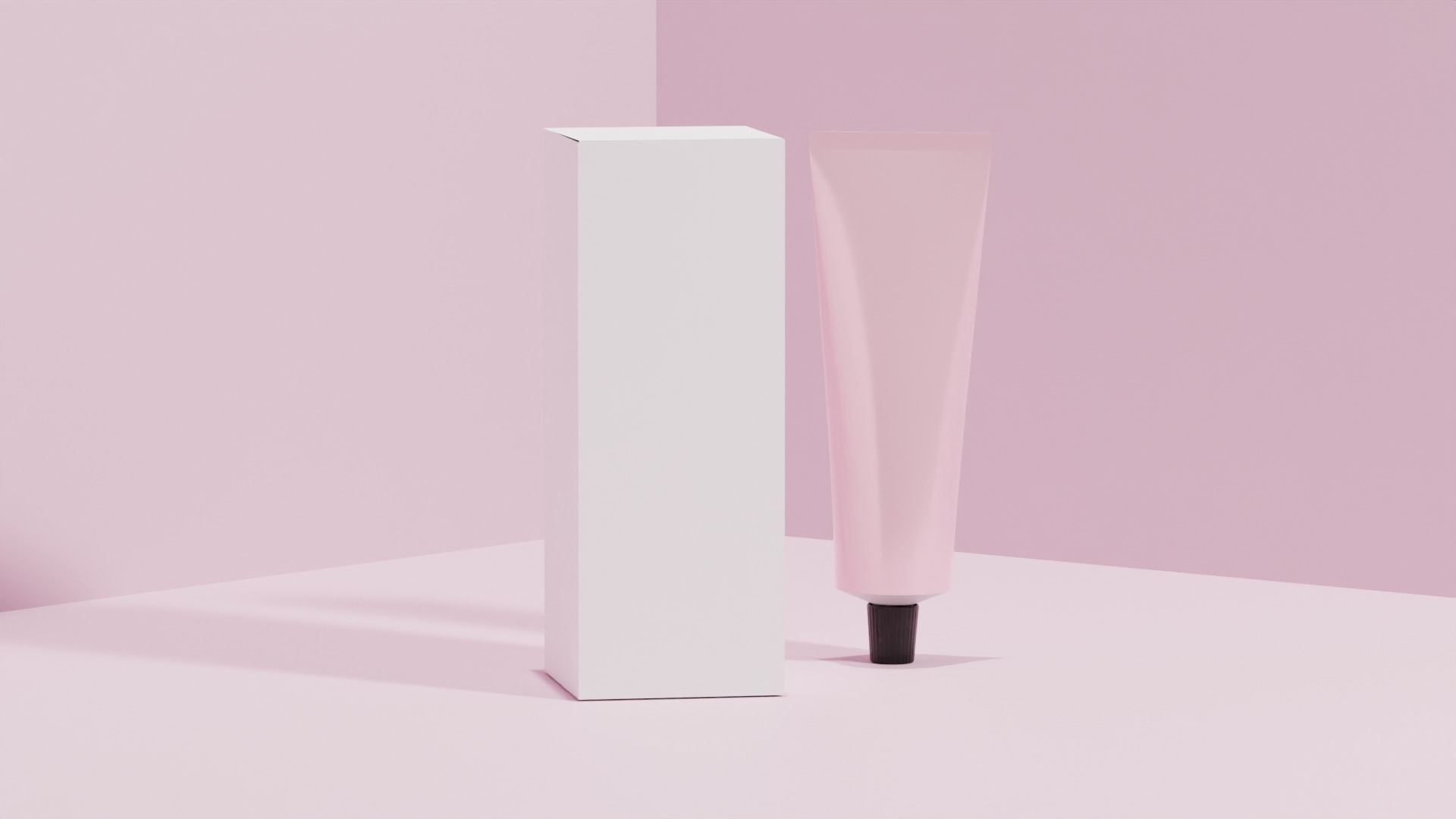 Cosmetic Tube with Paper Box 3D model_3
