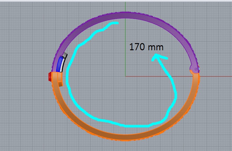   Cartier bracelet Size 17 3D print model_10