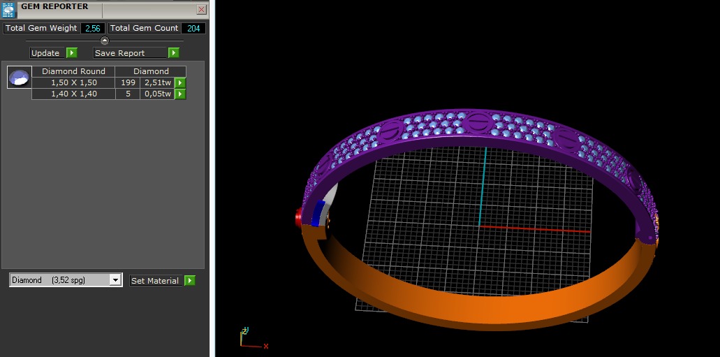   Cartier bracelet Size 17 3D print model_8