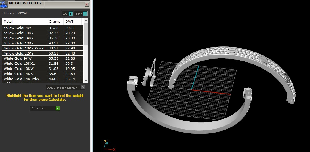  Cartier bracelet Size 17 3D print model_7