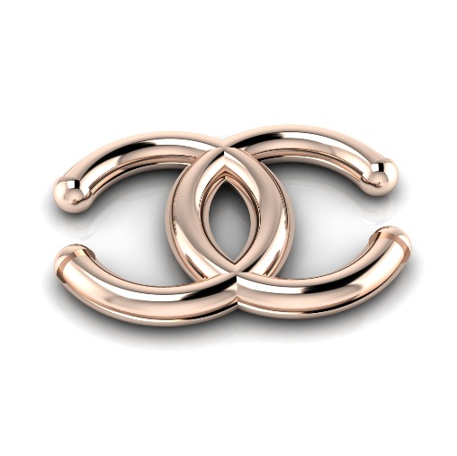 Chanel sign d 3D print model_1