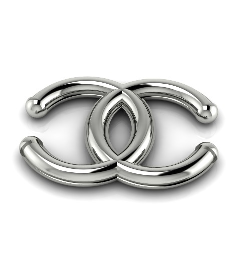 Chanel sign d 3D print model_8