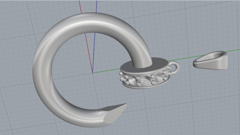 Pendant 3D print model_8