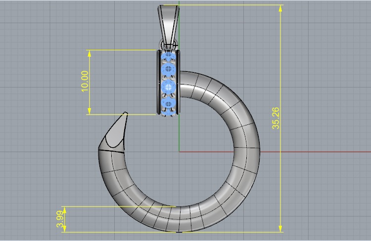 Pendant 3D print model_4