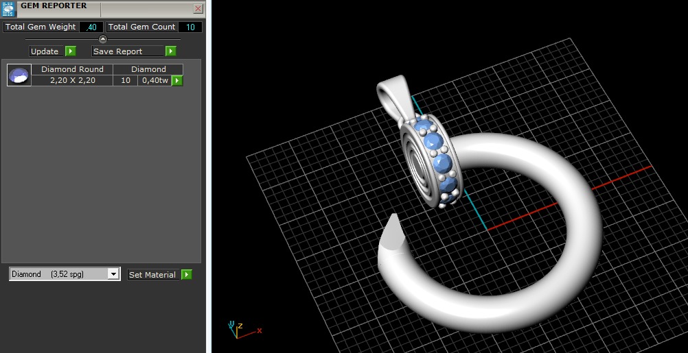 Pendant 3D print model_3