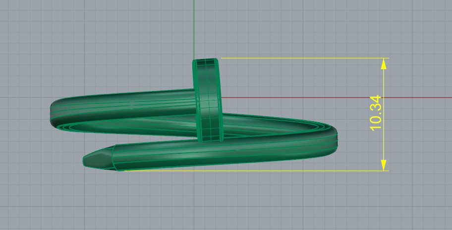 Ring size 12 3D print model_3