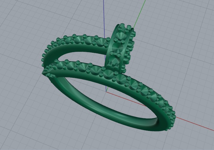 Ring size 10 3D print model_1