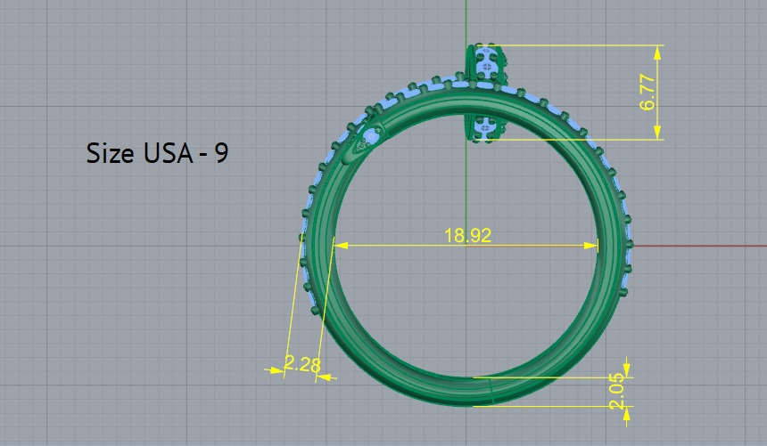  Ring   size 9 3D print model_9