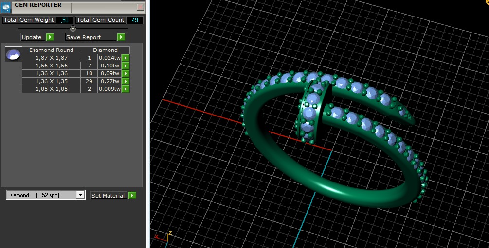 Ring size 7 3D print model_8