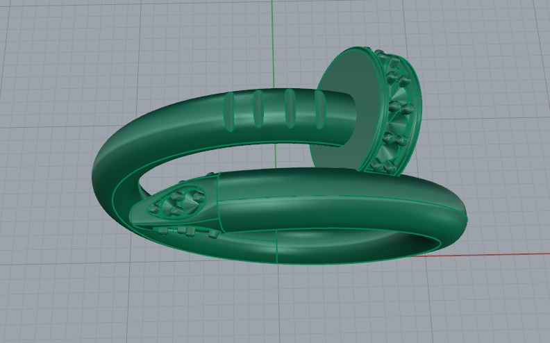 Cartier Ring size 12 3D print model_2