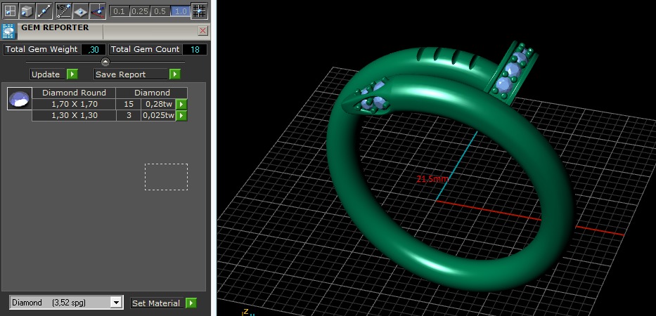 Cartier Ring size 12 3D print model_11