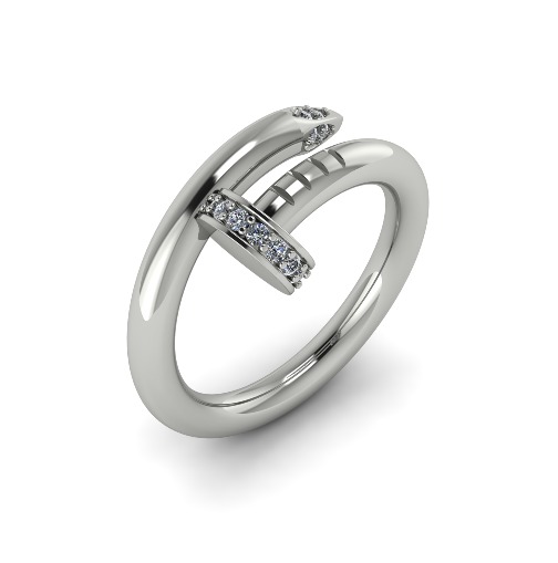Cartier Ring size 12 3D print model_7