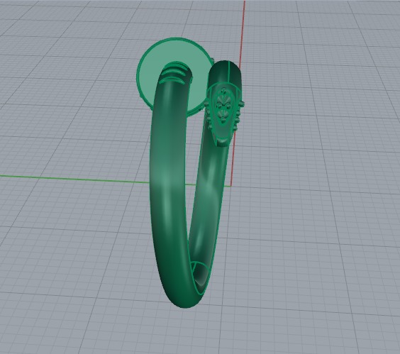 Cartier Ring size 12 3D print model_3