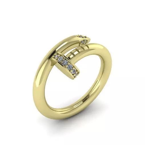 Cartier Ring size 12 3D print model_0