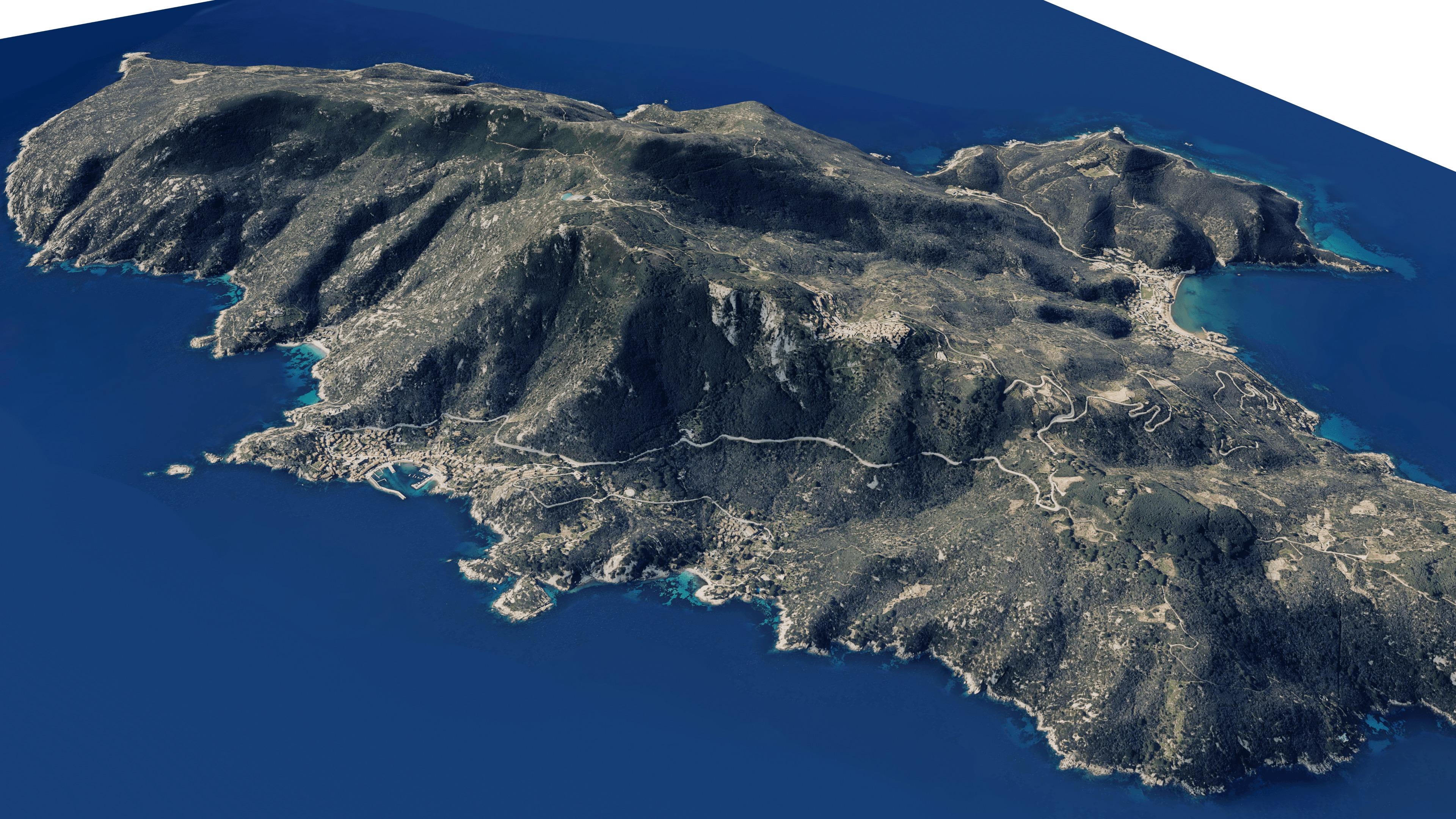 Giglio island 3d model terrain Low-poly 3D model_5