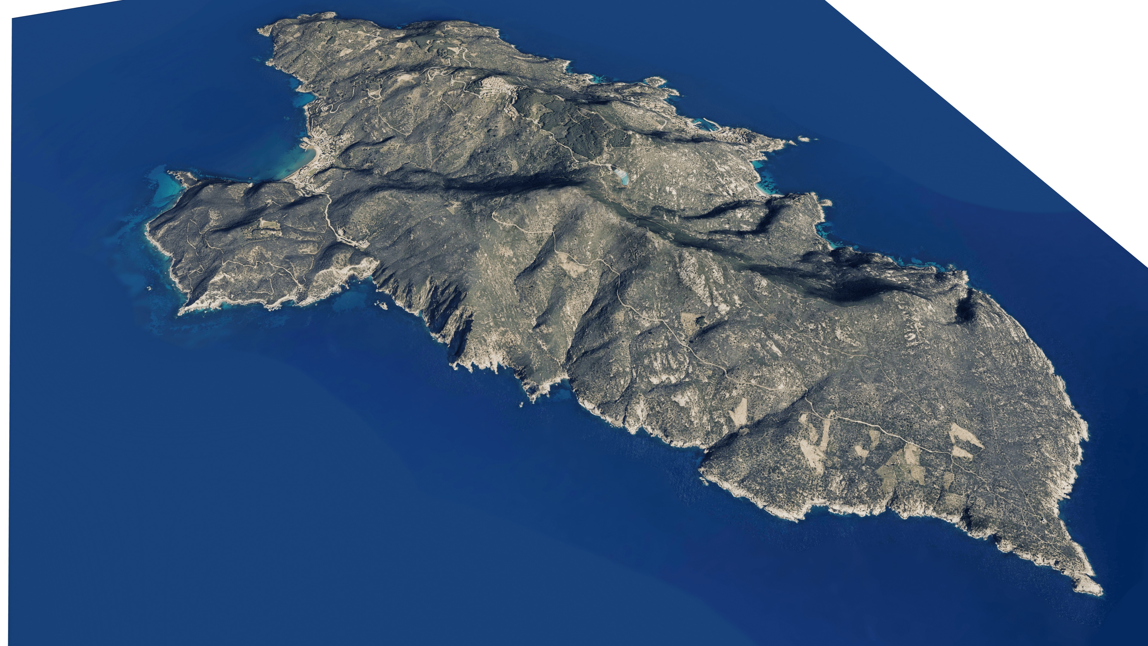 Giglio island 3d model terrain Low-poly 3D model_11