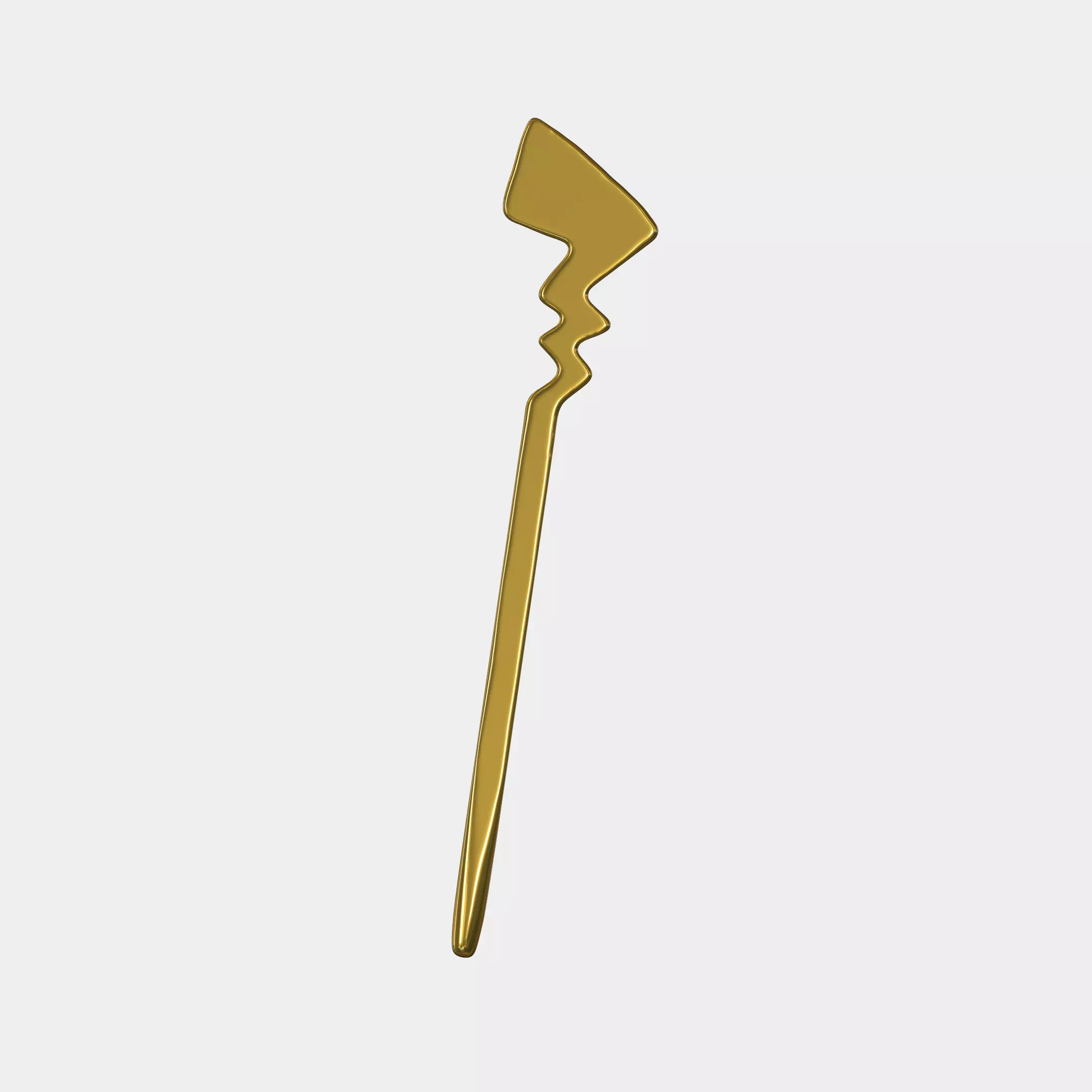 Lighting Tail Hair Pin 3D print model_0