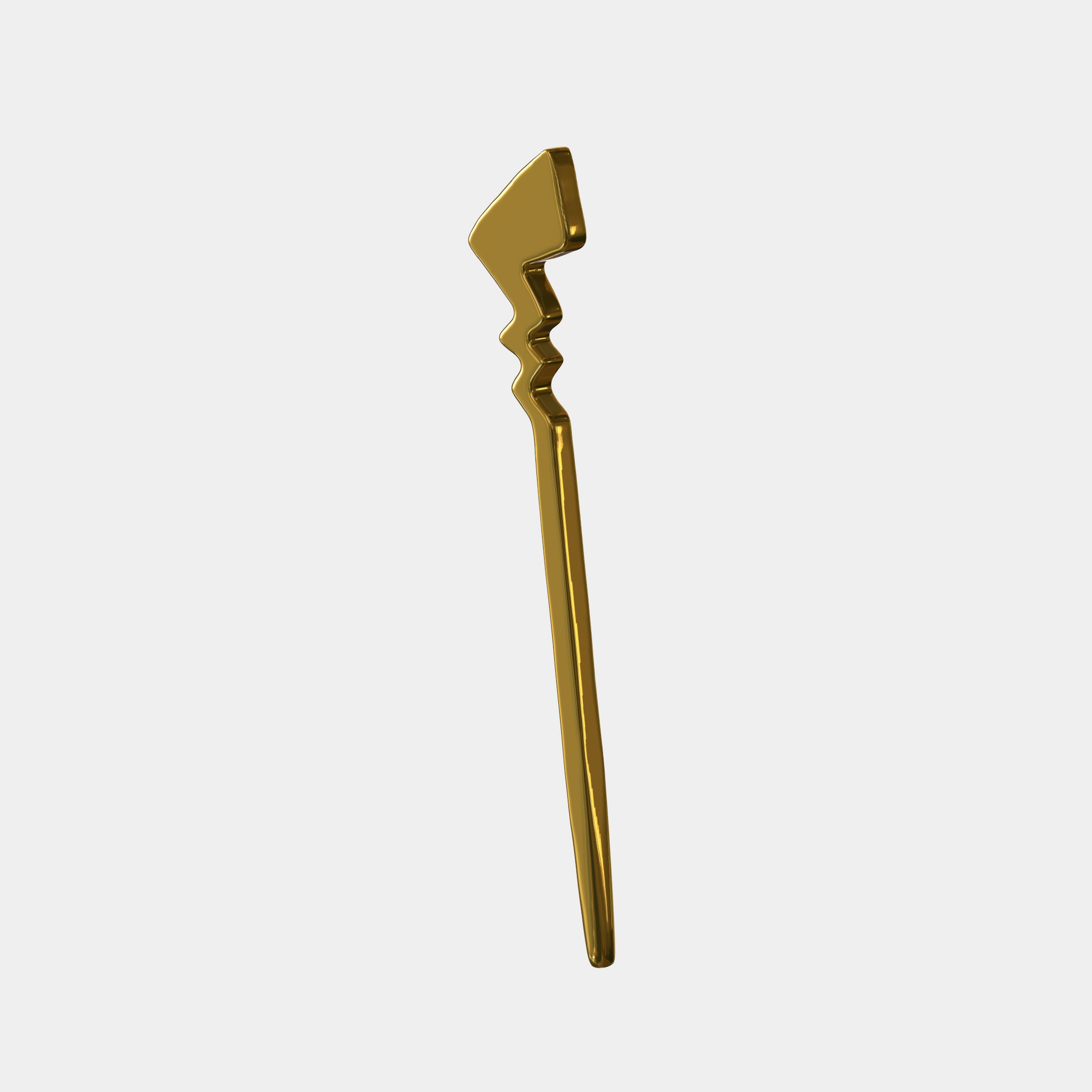 Lighting Tail Hair Pin 3D print model_1