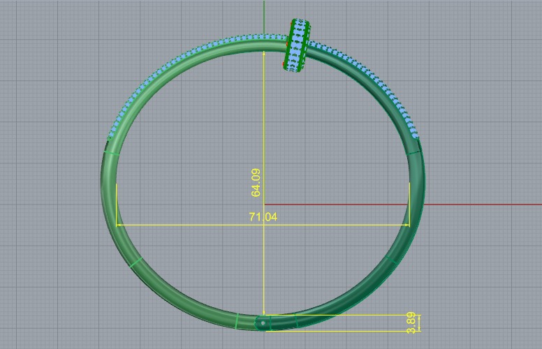 Cartier  Bracelet 3D print model_6