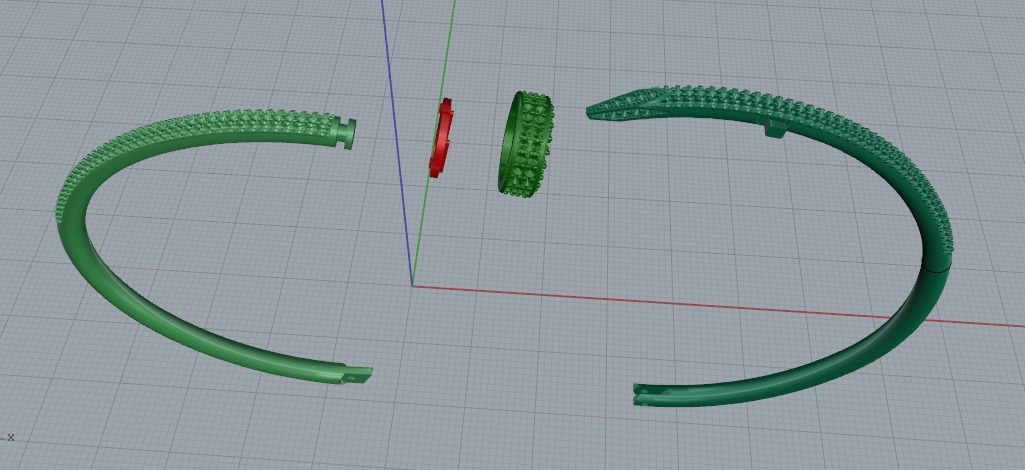 Cartier  Bracelet 3D print model_1