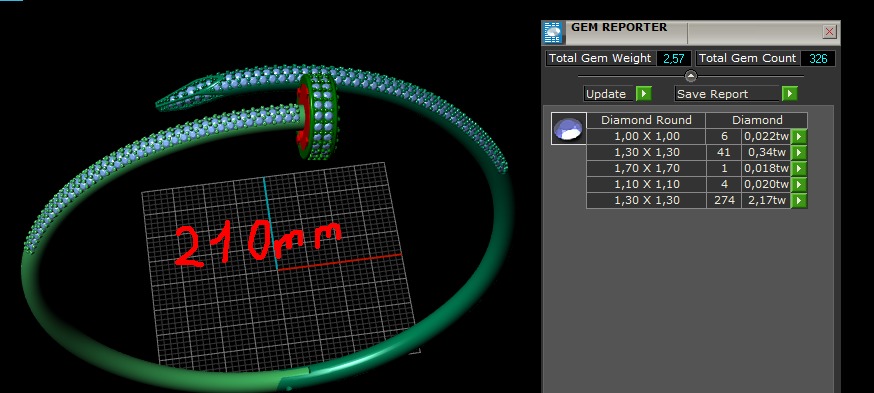 Cartier  Bracelet size21 3D print model_10