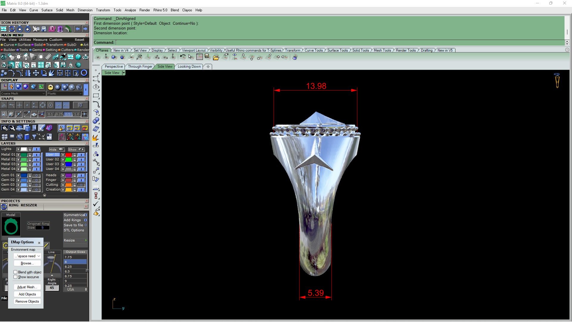 Mercedes ring 3D print model_4