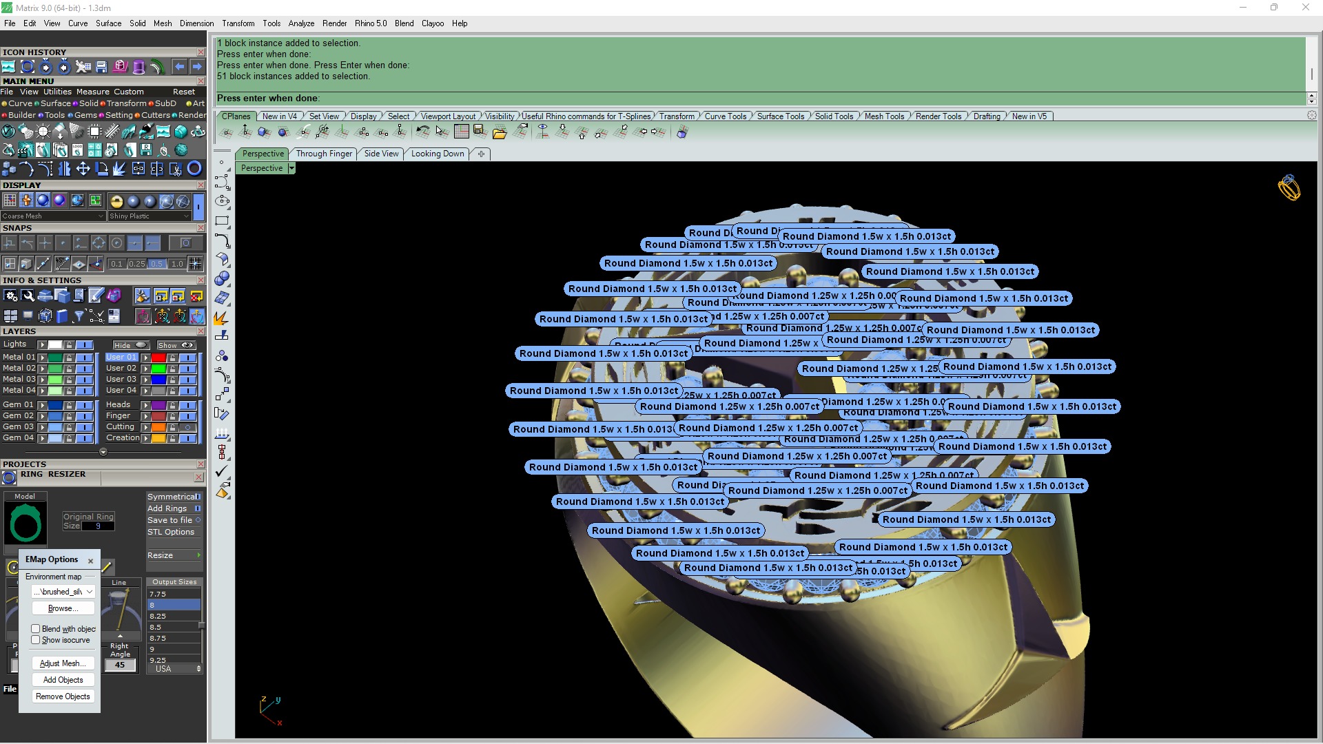Mercedes ring 3D print model_6